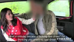 Slutty amateur gets banged in fake taxi